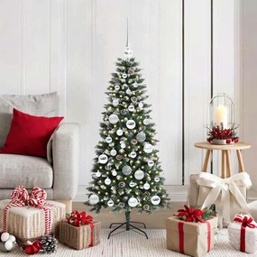 vidaXL Árvore de Natal Artificial Verde 120 cm PVC, Plástico e Aço
