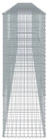 Cesto gabião com cobertura 800x50x150 cm ferro galvanizado