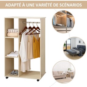 Guarda roupa 80 x 40  x 128 cm móvel Cor carvalho claro