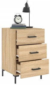Mesa de cabeceira 40x40x66 cm derivados madeira carvalho sonoma