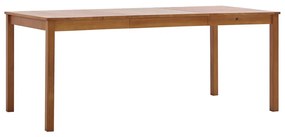 vidaXL Mesa de jantar 180x90x73 cm madeira de pinho castanho mel