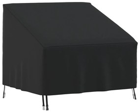 vidaXL Capa para cadeira de jardim 96x79x49/74 cm 420D oxford preto
