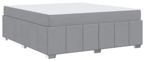 Estrutura da Cama Cinzento-claro 180 x 200 cm tecido