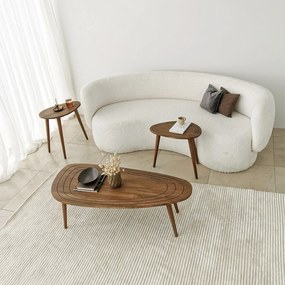 Mesa de Café Sweet - Cor Nogueira - 115x38x50 cm