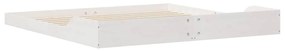 Estrutura da Cama Branco 180 x 220 cm Madeira de pinho maciça
