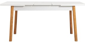 Mesa de Jantar Extensível Santiago – Pinho Atlântico Branco – 120/153