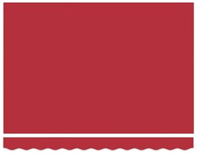 Toldo Retrátil Manual Vermelho 300x250 cm Tecido