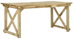 vidaXL Mesa de jardim 160x79x75 cm madeira