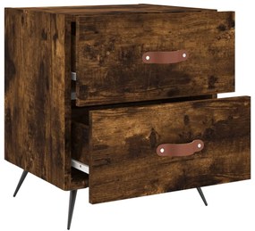 Mesa cabeceira 40x35x47,5 cm derivados madeira carvalho fumado