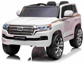 Carro elétrico Para Crianças Toyota Landcruiser 12V, assento de couro sintético, bateria 12V / 7AH, portas que abrem, motor 2 x 35W, controle remoto 2