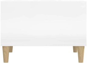 Mesa de centro 60x50x36,5 cm derivados madeira branco brilhante