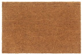 vidaXL Tapete de porta 65x100 cm fibra de coco tufada natural