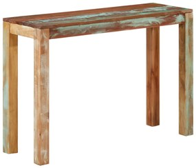 Mesa consola 110x35x76 cm madeira recuperada maciça