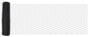 Cerca Hexagonal vidaXL Cinza 0.4x100 m Aço, Postes de Cerca vidaXL com