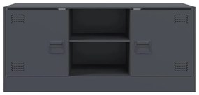 Móvel de TV 99x39x44 cm aço antracite