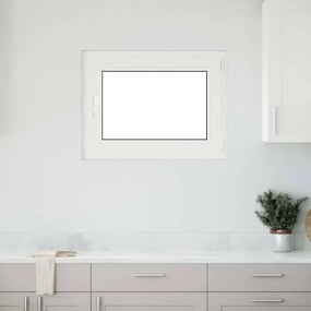 vidaXL Janela de porão "RISOR" 80x50 cm oscilobatente DIN direita branca