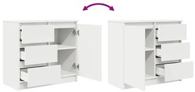 Aparador c/ gaveta 71x35x65 cm derivados de madeira branco