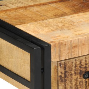 Mesa de Apoio vidaXL 40x40x50 cm Madeira de Mangueira Rústica