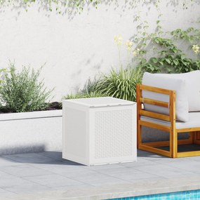 vidaXL Baú de Armazenamento Exterior Branco 55x53x57 cm PP