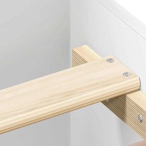 Estrutura de cama c/ painéis cabeceira e pés 150x200 cm branco
