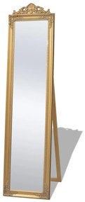 243692 vidaXL Espelho de pé em estilo barroco, 160x40 cm, dourado