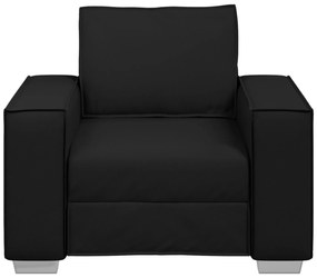 Cadeira de Sofá de Couro Sintético Preta vidaXL - 59 cm