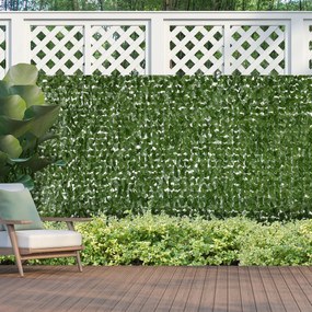 Sebe artificial para proteção visual, decorativa, em rolo, 3L x 1H m, folhagem realista, proteção anti-UV, verde escuro