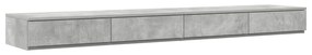 Estrado de Cama Cinza Concreto 200x200 cm