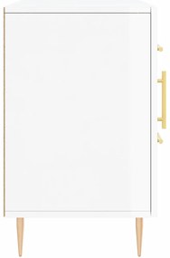 Aparador 100x36x60 cm derivados de madeira branco brilhante