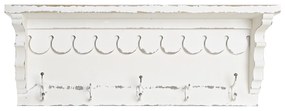 Bengaleiro de Parede Dkd Home Decor Abeto Metal Romântico (80 X 18 X 30 cm)