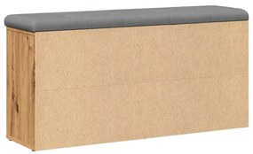 Banco sapateira 102x32x50 cm deriv. madeira carvalho artisiano