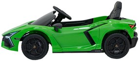 Carro elétrico para Crianças Lamborghini Revuelto 12V 4x4 Rodas Espuma EVA, Assento couro ecológico Verde