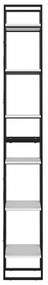 Estante c/ 6 prateleiras 40x30x210 cm derivados madeira branco