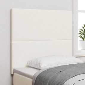 Cabeceira LED vidaXL Creme 80 cm Tecido Cotelê
