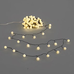 Cordão de luzes de Natal verde com 100 LEDs branco 5m IP44 - Dasher