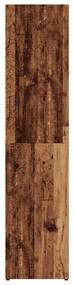 Armário de livros madeira velha 66x30x130 cm madeira trabalhada