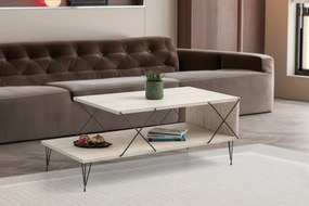 Mesa de Centro Loire – Travertine Black – 100x40x50 cm