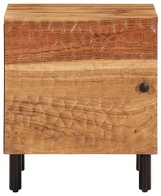 Mesas de cabeceira 2 pcs 40x33x46 cm madeira de acácia maciça