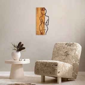 Acessório Decorativo de Parede MA – Nogueira – 27 x 58 cm