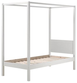 Cama Infantil (90 x 200 Cm) PINO com tecido AMORI BRANCA