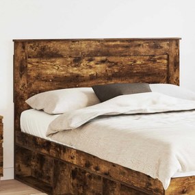 vidaXL Cabeceira Carvalho Defumado 160 cm Madeira processada