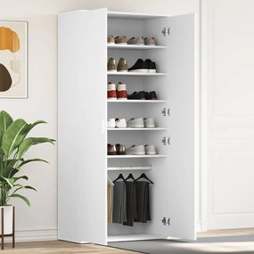 vidaXL Armário de Sapato Branco 80x39x180 cm Madeira