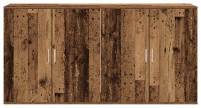 Cristaleiras 2 pcs Madeira Velha 79x38x80 cm Madeira Derivada