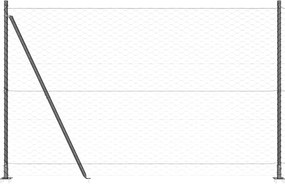 Cerca Hexagonal vidaXL Cinza 1,4x50 m Aço