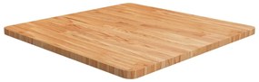 Tampo mesa quadrado 70x70x2,5cm carvalho tratado castanho-claro