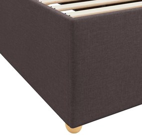 Estrutura de cama com colchão Castanho escuro 120 x 200 cm