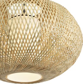 Candeeiro suspenso Japandi Bambu 50cm IP44 - Moana