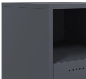 Mesa de cabeceira 36x39x43,5 cm aço antracite