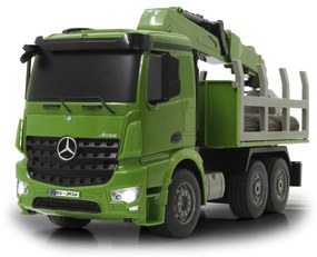 Camião grua madeira Telecomandado Mercedes-Benz Arocs 1:20 2,4GHz