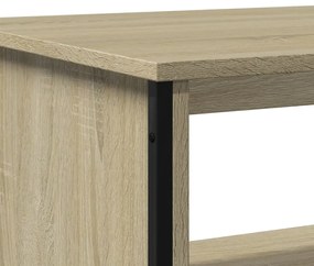 Mesa de centro 75x51x40 cm madeira processada carvalho sonoma